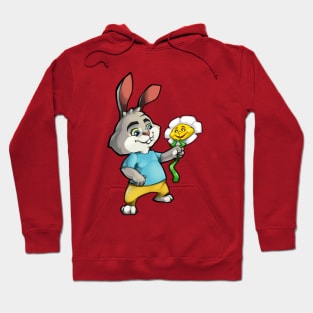 cheerful hare Hoodie